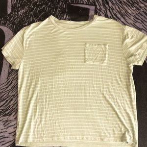 Girls wide t-shirt striped